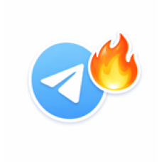 Купить реакции «Огонь» в Telegram