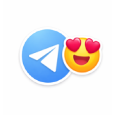 Накрутка реакций Telegram «Влюблённые глаза»