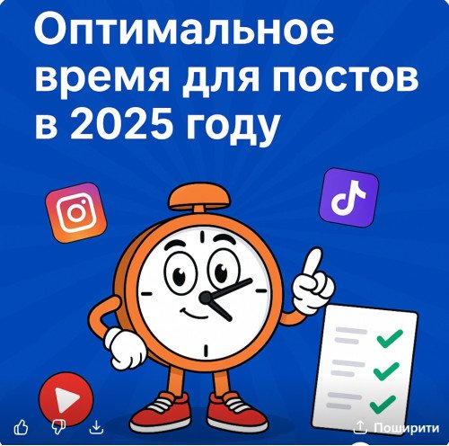 Оптимальное время для публикаций в Instagram, TikTok и Telegram в 2025 году Оптимальное время для публикаций в Instagram, TikTok и Telegram в 2025 году