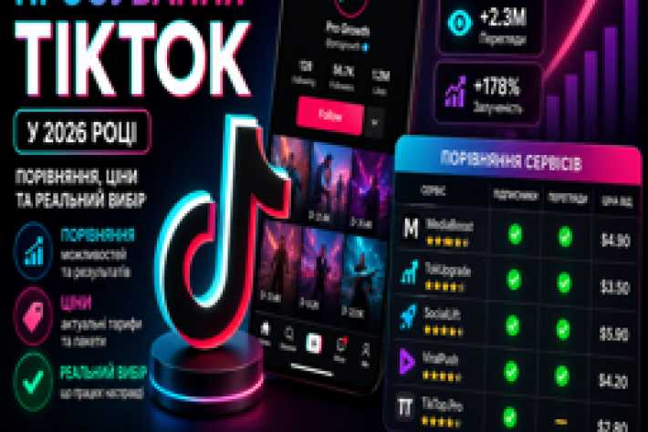 ТОП сервисов продвижения TikTok в 2026 году: сравнение и цены