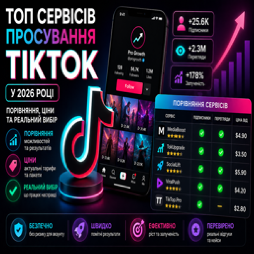 ТОП сервисов для продвижения TikTok: обзор и сравнение