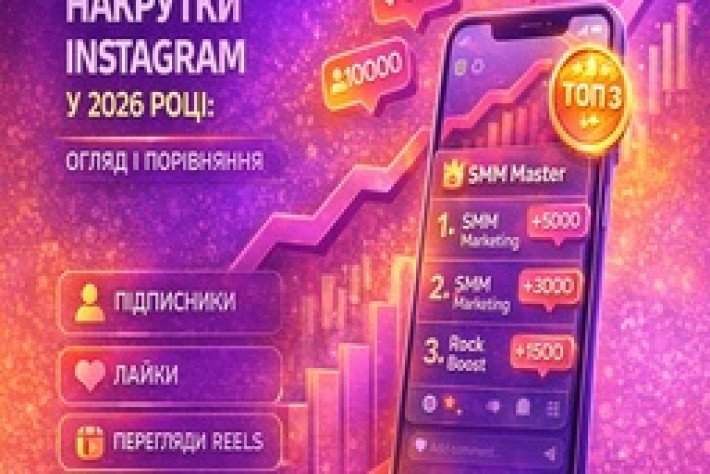 ТОП сервісів накрутки Instagram у 2026 році: огляд і порівняння